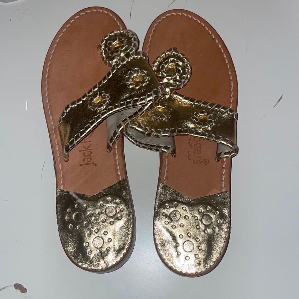 Gold Jack Rogers. Size 6.